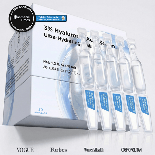 Serum Ultra Hidratante-Reparador con 3% de Ácido Hialurónico de LV Champs (30 Ampollas)